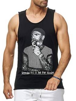 Red Bridge Herren Tank Top Growing Old is Not for Sissies Tattoo Ärmellos M1840 Schwarz M von Redbridge