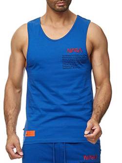 Red Bridge Herren Tank Top T-Shirt NASA Logo USA Ärmellos Baumwolle M1835 Saxeblau L von Redbridge