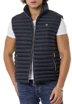 Red Bridge Herren Weste mit Stehkragen Bubble Vest Navyblau M von Redbridge