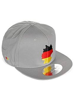 Red Bridge Unisex Snapback Caps Kappe Baseball-Cap Mütze Bestickt Länder Deutschland - Grau von Redbridge