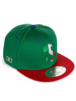Red Bridge Unisex Snapback Caps Kappe Baseball-Cap Mütze Bestickt Länder Italien - Grün von Redbridge