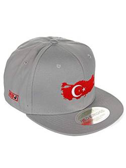 Red Bridge Unisex Snapback Caps Kappe Baseball-Cap Mütze Bestickt Länder Türkei - Hellgrau von Redbridge