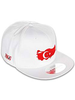 Red Bridge Unisex Snapback Caps Kappe Baseball-Cap Mütze Bestickt Länder Türkei - Weiß von Redbridge
