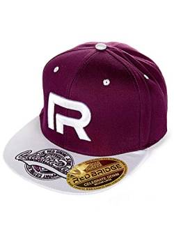 Red Bridge Unisex Snapback Caps Kappe Baseball-Cap Mütze Bestickt R-Logo R31753 Violet- Weiß One Size von Redbridge