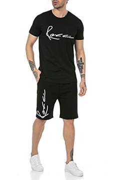 Redbridge 2-teiliges Set T-Shirt und Short signed Style Sweat Pants schwarz Gr L von Redbridge