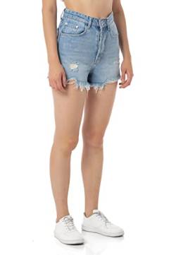 Redbridge Damen Jeans Shorts Kurze Hose Bermuda Sommer Jeansshorts High Waist W25 Hellblau von Redbridge