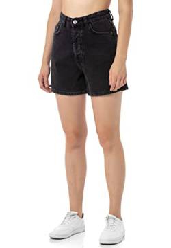 Redbridge Damen Jeans Shorts Kurze Hose Bermuda Sommer Jeansshorts High Waist W25 Schwarz von Redbridge