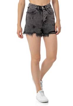 Redbridge Damen Jeans Shorts Kurze Hose Bermuda Sommer Jeansshorts High Waist W29 Grau von Redbridge