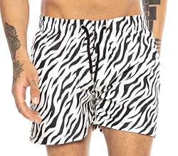 Redbridge Herren Badehose Badeshorts kurz schnelltrocknend Tiger Ecru XXL von Redbridge