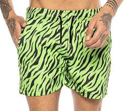 Redbridge Herren Badehose Badeshorts kurz schnelltrocknend Tiger Grün S von Redbridge