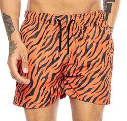 Redbridge Herren Badehose Badeshorts kurz schnelltrocknend Tiger Orange L von Redbridge