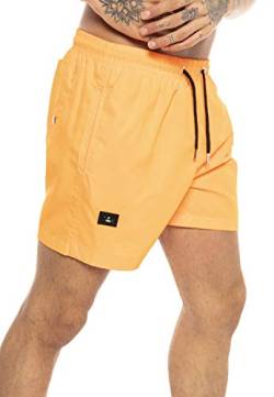 Redbridge Herren Badehose kurz Badeshorts schnelltrocknend Orange XL von Redbridge