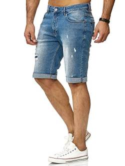 Redbridge Herren Denim Shorts Basic Destroyed Jeansshort Kurze Hose Freizeit Jeans, Blau, Gr.- W29 von Redbridge