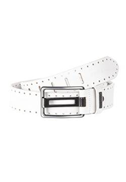 Redbridge Herren Echt Leder Gürtel Leather Belt echtes Leder weiss 95 cm von Redbridge