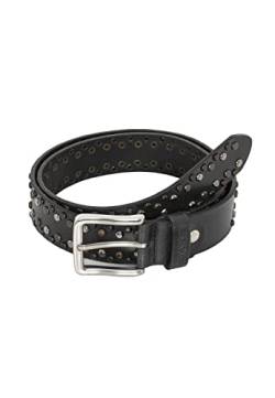 Redbridge Herren Gürtel Echtleder mit Nieten Nietengürtel Ledergürtel Leather Belt Schwarz 100 von Redbridge