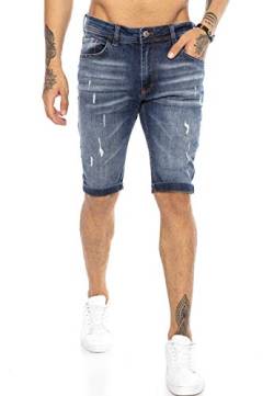 Redbridge Herren Jeans Shorts Kurze Hose Denim Destroyed Blau W30 von Redbridge