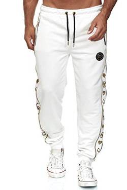 Redbridge Herren Jogginghose Jogger Hose Sweat-Pants R-Logo Premium Weiß S von Redbridge