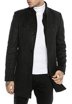 Redbridge Herren Mantel Winterjacke elegante Jacke Slim-Fit Transformable Schwarz S von Redbridge