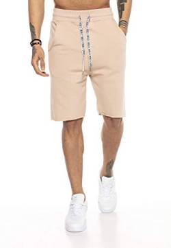 Redbridge Herren Shorts Kurze Hose Sweatpants Jogger Jogginghose Sporthose Beige XL von Redbridge