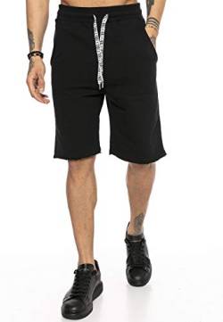 Redbridge Herren Shorts Kurze Hose Sweatpants Jogger Jogginghose Sporthose Schwarz L von Redbridge