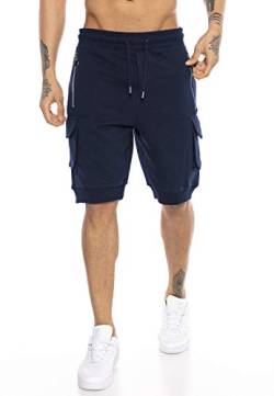 Redbridge Herren Shorts Sweat Pants Cargo Premium Navy Blau L von Redbridge