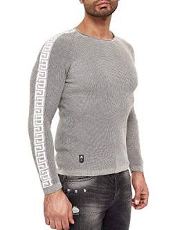 Redbridge Herren Strickpullover Sweater Design Ornaments Grau Gr XL von Redbridge