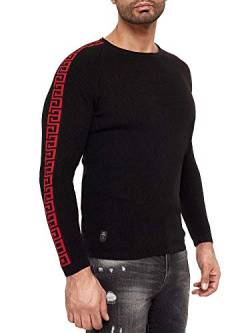 Redbridge Herren Strickpullover Sweater Design Ornaments Schwarz Gr L von Redbridge