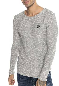 Redbridge Herren Strickpullover Sweatshirt Grobstrick Rounded Seam Grau XL von Redbridge