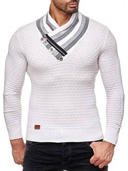 Redbridge Herren Winter Pullover Feinstrick Stehkragen Sweatshirt M Weiß von Redbridge