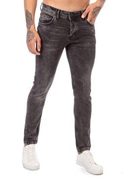 Redbridge Jeans für Herren Hose Denim Casual Used Look Schwarz W31L32 von Redbridge