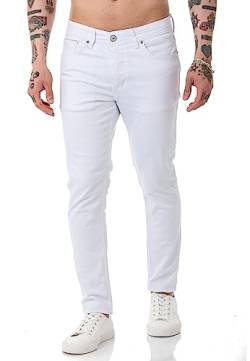 Redbridge Jeans für Herren Hose Slim Fit Denim Pants Basic (DE/NL/SE/PL, Bundweite & Schrittlänge, 29, 32, Weiß) von Redbridge