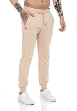 Redbridge Jogging-Hose für Herren Jogger Sweat-Pants Freizeithose Basic Beige L von Redbridge