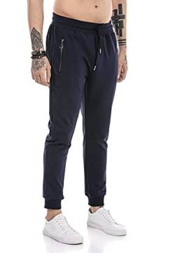 Redbridge Jogging-Hose für Herren Jogger Sweat-Pants Freizeithose Basic Blau XL von Redbridge