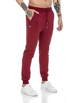 Redbridge Jogging-Hose für Herren Jogger Sweat-Pants Freizeithose Basic Dunkelrot L von Redbridge