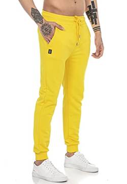 Redbridge Jogging-Hose für Herren Jogger Sweat-Pants Freizeithose Basic Gelb L von Redbridge