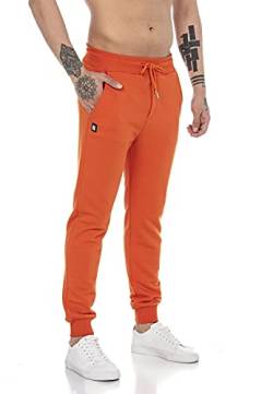 Redbridge Jogging-Hose für Herren Jogger Sweat-Pants Freizeithose Basic Orange L von Redbridge