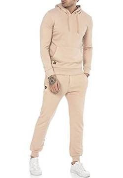 Redbridge Jogginganzug für Herren Jogger-Set Trainingsanzug Sweat Basic Beige L von Redbridge