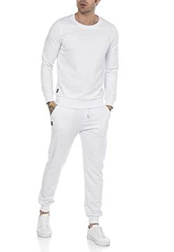 Redbridge Jogginganzug für Herren Jogger-Set Trainingsanzug Sweat Basic Weiß L von Redbridge