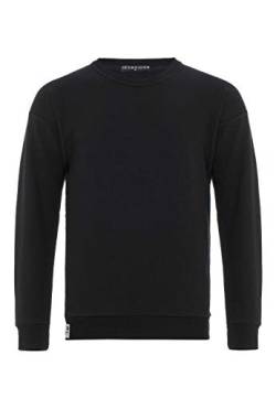 Redbridge Oversize Sweatshirt für Herren Pullover Sweater Longsleeve Premium Basic Real Schwarz XL von Redbridge