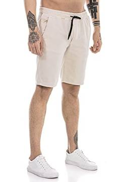 Redbridge Shorts für Herren Kurze Hose Sweat-Pants Sporthose Freizeithose Bermuda Capri Beige L von Redbridge