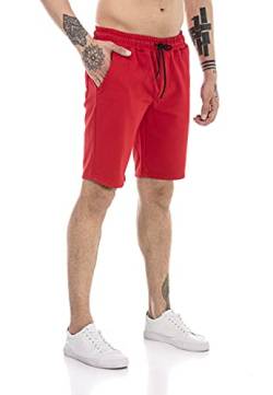 Redbridge Shorts für Herren Kurze Hose Sweat-Pants Sporthose Freizeithose Bermuda Capri Rot S von Redbridge