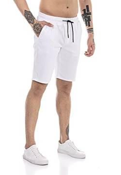 Redbridge Shorts für Herren Kurze Hose Sweat-Pants Sporthose Freizeithose Bermuda Capri Weiß S von Redbridge