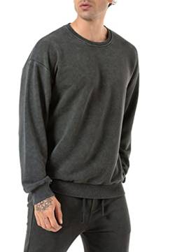 Redbridge Sweatshirt mit Batik Effekt Sweater Pullover Rundhals Khaki M von Redbridge