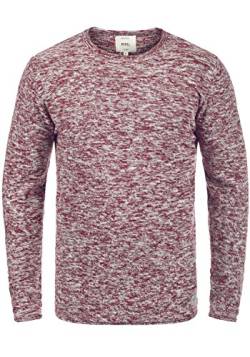 Redefined Rebel Millard Herren Strickpullover Feinstrick Pullover mit Rundhalsausschnitt, Größe:L, Farbe:Bordeaux w.Offwhite von Redefined Rebel