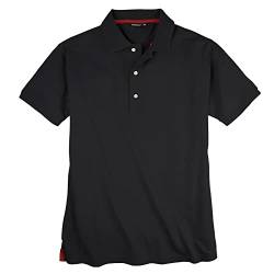 Redfield Basic Stretch-Poloshirt Übergröße schwarz, Größe:4XL von Redfield