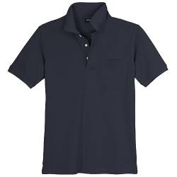 Redfield Piqué Poloshirt Herren Übergröße dunkelblau, Größe:6XL von Redfield