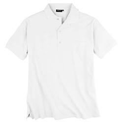 Redfield Poloshirt Pique Übergröße weiß, XL Größe:3XL von Redfield