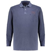 Redfield Poloshirt mit Garment-Dye-Färbung von Redfield