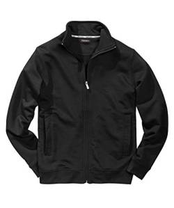 Redfield Stehkragen- Sweatjacke Größe 3XL bis 8XL in schwarz, Größe:6XL von Redfield