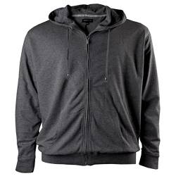 Redfield Sweatjacke Übergröße anthrazit melange, XL Größe:3XL von Redfield